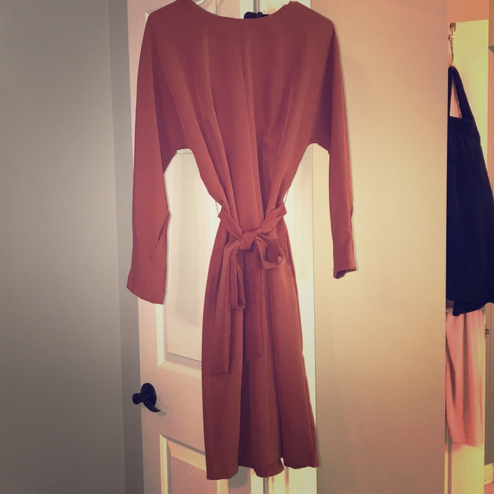 Orange creek zip up back midi
